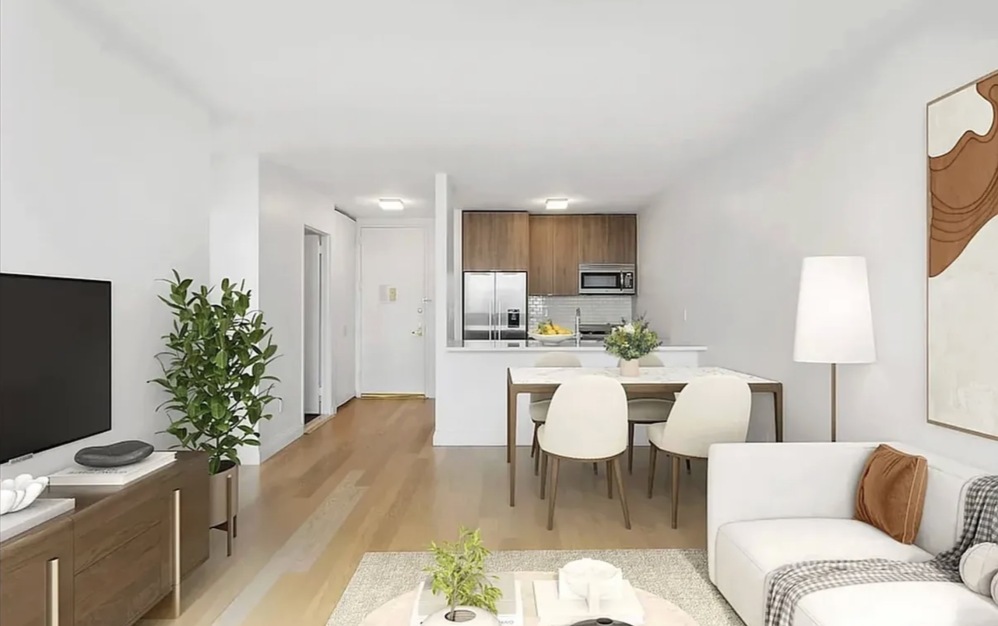 living area with open spaces