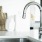 a sink with a faucet